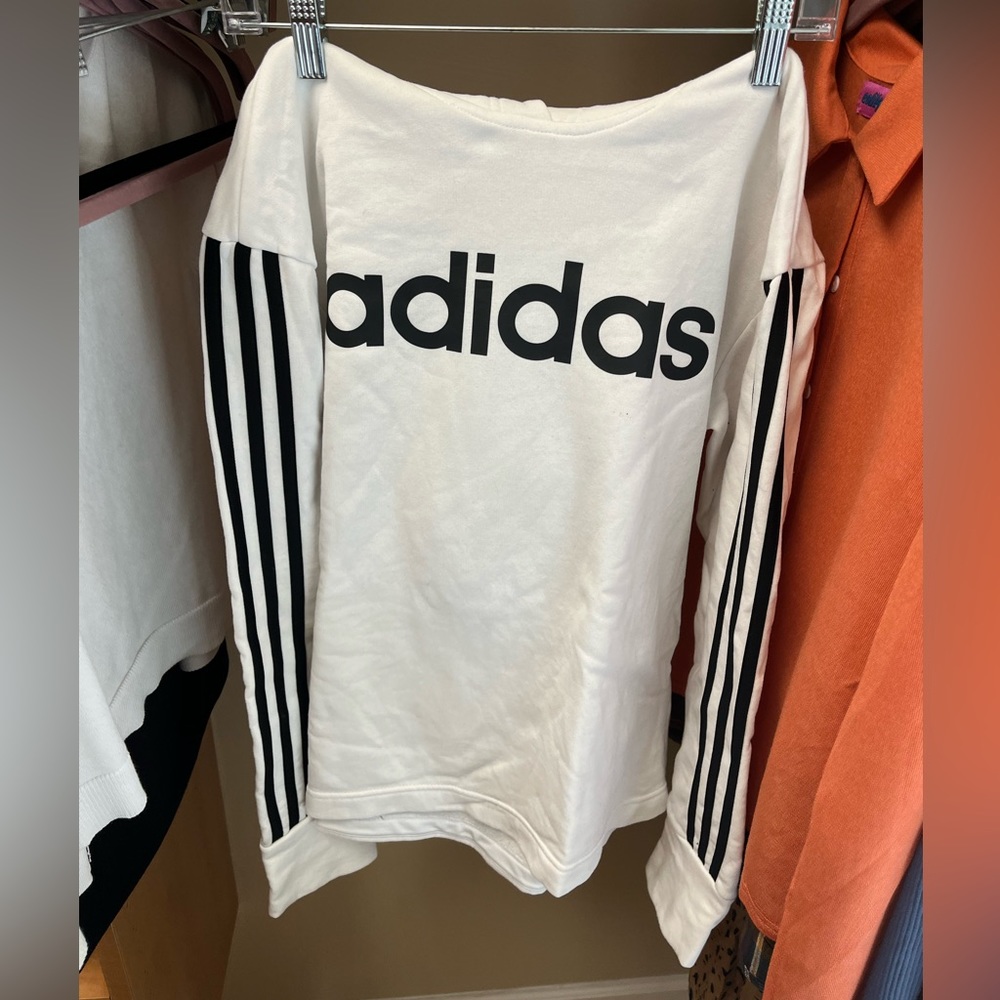 adidas white hoodie